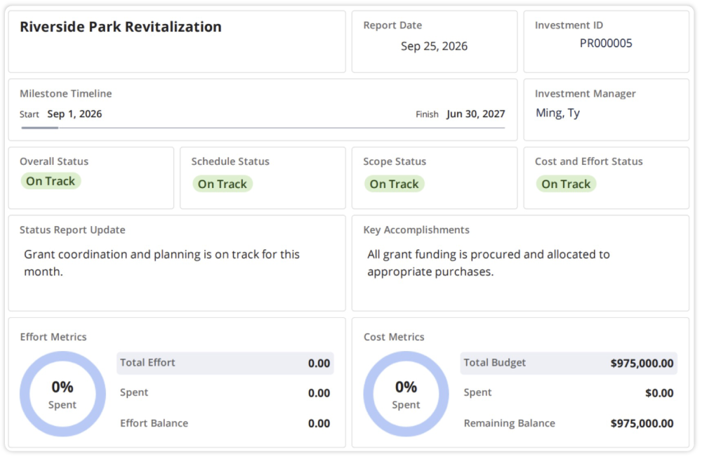 Status-report Simplify Project Portfolio Management Teamwork